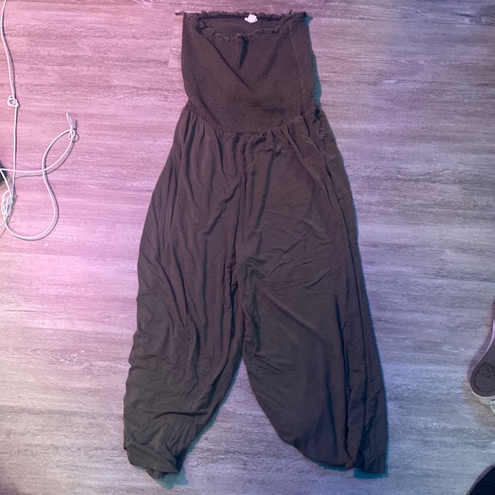 This is a dark green “Garage” romper.